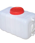 Leak Proof Water Storage Tank 45L Large Capacity Heavy Duty Easy Clean With Tight Sealing, white with red cap