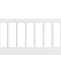 Mini Crib To Toddler Bed Guard Rail Conversion Kit In White, No Fuss Install For A Smooth Toddler Bed Transition Durable Guard Rail
