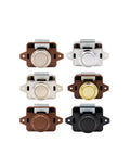 Push Button Drawer Lock Latch Set For RVs And Boats Black Button Switch Handle Wardrobe And Cabinet Door Lock No Fuss Push Release set
