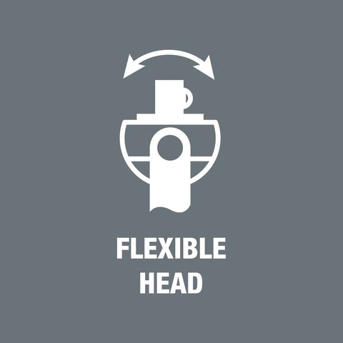 Flexible head graphic for 28 Piece 1/4 Inch SAE Ratchet Set With Wera Zyklop Speed For Imperial Drive, Quick Release Ratchets