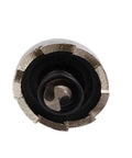 Beast Mode Spring Loaded HSS Hole Saw Drill Bit Set, 19.5mm Cutting Diameter, close-up of drill bit edge