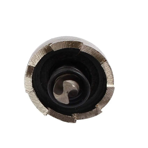 Beast Mode Spring Loaded HSS Hole Saw Drill Bit Set, 19.5mm Cutting Diameter, close-up of drill bit edge