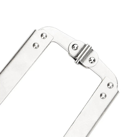 Close-up of Beefy 3 Piece 18 Inch C Clamp Set With Metal Face Clamps Adjustable Opening showcasing hinge detail.