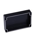 Rugged ABS Plastic Junction Box Enclosure For Electronics Projects 6.3 x 4.33 x 3.54 In Black Interior View