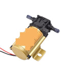 Professional Heavy Duty Gasoline Powered Water Transfer Pump Equipped With Ultra Quiet Brushless Motors And True Self Priming Capability For Rock Solid Field Applications, close-up of golden pump motor.
