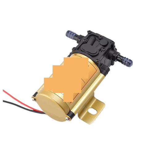 Professional Heavy Duty Gasoline Powered Water Transfer Pump Equipped With Ultra Quiet Brushless Motors And True Self Priming Capability For Rock Solid Field Applications, close-up of golden pump motor.