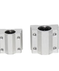 Hardened steel guide blocks from the Four Pack Linear Motion Bearing Slides, compatible with CNC and fabrication shops.