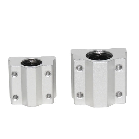 Hardened steel guide blocks from the Four Pack Linear Motion Bearing Slides, compatible with CNC and fabrication shops.