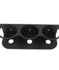 Heavy Duty Wall Mount Spray Bottle Holder Carbon Steel Paint Can Dispenser Rack With Powder Coated Finish For Garage Workshop, top view.