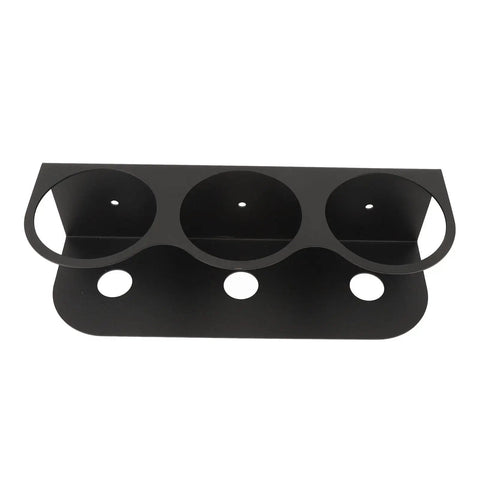 Heavy Duty Wall Mount Spray Bottle Holder Carbon Steel Paint Can Dispenser Rack With Powder Coated Finish For Garage Workshop, top view.