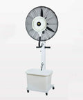 Heavy Duty Oscillating Stand Fan Super Quiet High Velocity Air Circulator with fine mist spray for easy use indoors and outdoors.