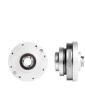 High Torque Strain Wave Gear HS14 II Harmonic Reducer SHF14 II for robot joints, front and side view, industrial automation component