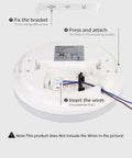 Installation guide for Sleek Dope Flush Mount LED Ceiling Light 15W 1250 Lumen 3000K Soft Warm White Ideal For Bathroom Kitchen Laundry Hallway