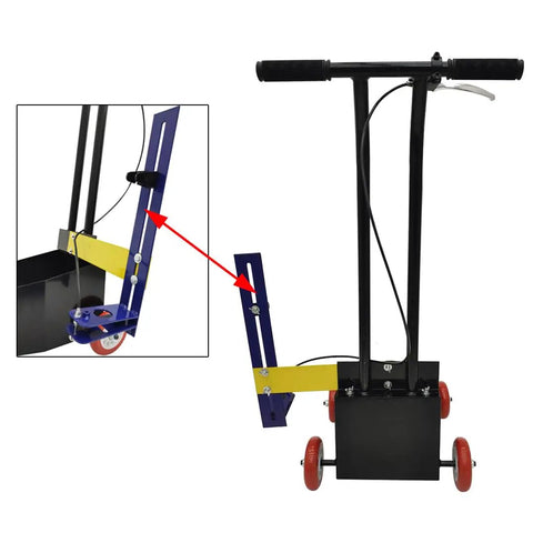 Heck Of A Multifunction Line Marking Machine That Renders Crisp Roads And Parking Lots With Zero Sweat Precision And Quick Width Tweaks For School Zones Or Garages, featuring precise width adjustment and smooth wheels.