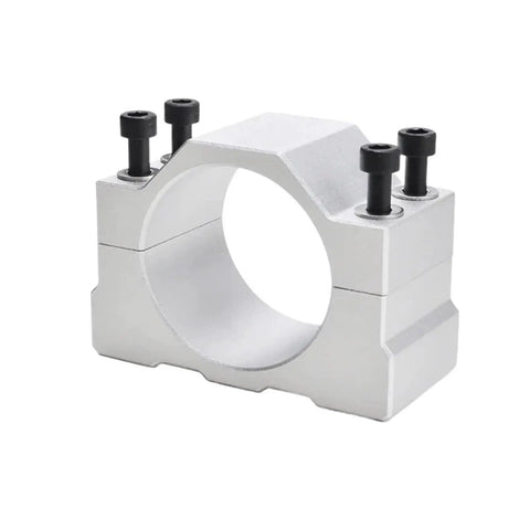 Heavy Duty CNC Spindle Clamp Made From Machined Aluminum Fits 45 52 55 Or 65Mm Round Motor Housing with split design