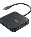 Must Have Six In One USB C Hub With 4K 60Hz HDMI Output, Three USB A 3.1 Ports, One USB C 3.1 Port, And 100W Power Delivery displayed