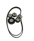 Heavy Duty Belt Tensioner Kit For Audi S4 Q8 6 Piece Alternator Pulley Drive Belt Set Direct Bolt On Install No Mods Cheap Price Keep Sweet Ride Reliable With Steel OE Specs Guarantee Drive Long Term Everyday. 6-piece steel belt tensioner kit with pulley and drive belt