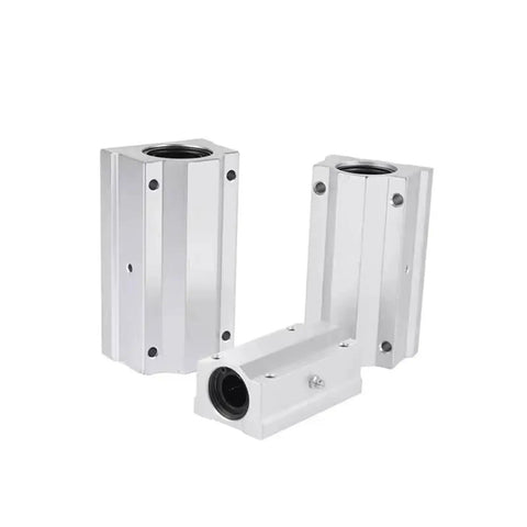 Built Tough Linear Motion Ball Bearing Slider Block Bushing SC12LUU, aluminum unit for smooth CNC machine and 3D printer use.