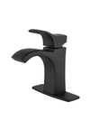 Venturi Matte Black Bathroom Sink Faucet With Single Handle One Hole Or Three Hole Mount No Leak Pforever Seal Ceramic Disc Valve