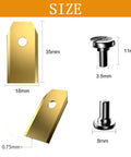 Titanium Coated Replacement Robotic Mower Blades For Husqvarna Automower, Gardena Robot Mower, Segway Navimow, size details