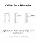 Diagram of Push To Open Aluminum Alloy Cabinet Latch For Handle Free Kitchens And Wardrobes No Hassle Install Smooth Flush Front