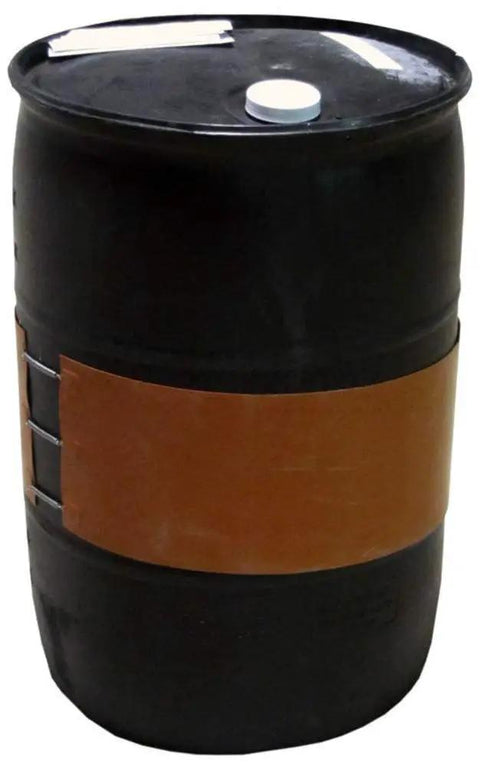 Large Silicone Drum Heater For 55 Gallon Drums 1500W At 110 120V 68.5 Inch Long 0.06 Inch Thick Adjustable Thermostat From 30C To 150C Insulation R Value 0.85 Fits Plastic And Metal Drums 1 Year Warranty wrapped around black drum