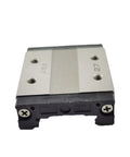 Top Tier Linear Guide Rail Slider With Smooth Glide Action SHW12CRM GK Block Carriage For Precision CNC Robotics And DIY Projects That Need Serious Muscle front view of rail slider with metallic surface