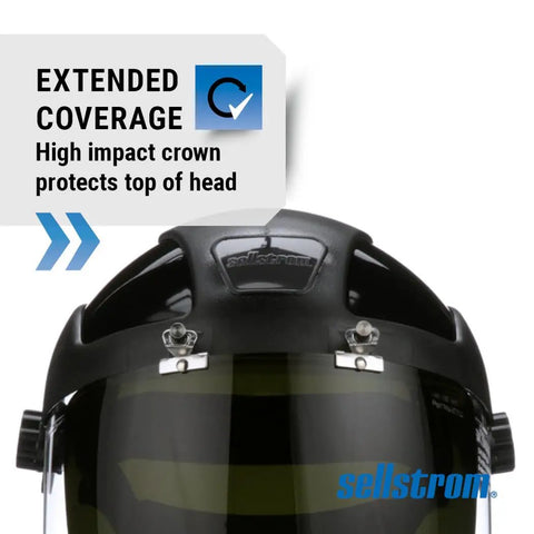 Heavy Duty Rock Solid Anti Fog Safety Face Shield Featuring Flip Up Infrared Heat Blocking Visor Ansi Z87 Certified Full Coverage Headguard For Tradesmen
