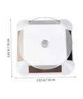 Solar Powered Rotating Display Turntable For Jewelry Phones And Accessories Lightweight Compact Electric Showcase Stand With Good Load Capacity top view of the turntable measuring 10cm