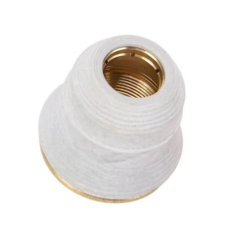 Sturdy brass cup from the Ultimate 23 Piece Plasma Cutter Torch Consumables Kit for PT-60 PT-40 series, close-up detail.