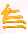 Four Piece Pro Grade Woodworking Push Stick Set For Table Saws Router Tables And Band Saws Yellow Adjustable Push Blocks