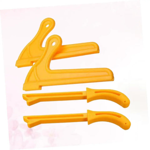 Four Piece Pro Grade Woodworking Push Stick Set For Table Saws Router Tables And Band Saws Yellow Adjustable Push Blocks