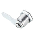 Cam Lock Three Quarter Inch Cylinder Length Cabinet Lock 2 Pack No 4 Cam Fits Up To One Half Inch Panel Thickness Zinc Alloy Chrome Plated