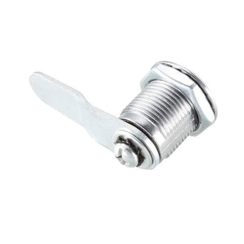 Cam Lock Three Quarter Inch Cylinder Length Cabinet Lock 2 Pack No 4 Cam Fits Up To One Half Inch Panel Thickness Zinc Alloy Chrome Plated