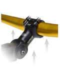 Adjustable Bike Stem 31.8mm, 130mm, 0 to 60 Degree MTB Handlebar Stem, gold handlebar, CNC Machined 6061 Aluminum