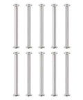 Heavy Duty Carbon Steel Screw Posts Fit 3/16 Inch 5mm Holes 10 Pack M4 Threaded Standoffs displayed in a group, showcasing their sleek design.