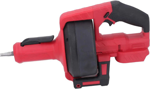 Heavy Duty Cordless Drain Auger With Motorized Cable Feed That Nukes Stubborn Clogs Fast 7 Meter Electric Drain Snake profile view