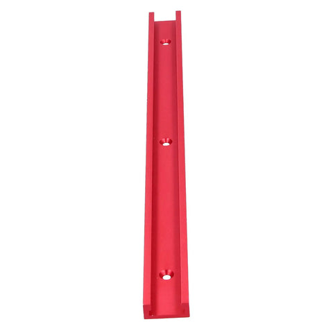 Red Aluminum Miter Track 400mm T Slot Guide Rail for Table Saws Milling Machines Band Saws, Pro Grade Precision Fit, Easy Install
