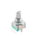 EC11 Rotary Encoder Switch Set 10 Pack 15mm Digital Potentiometer with 5 Pins D Shaft Nut and Washer Included for DIY Projects and Microcontroller Builds