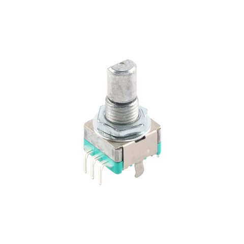 EC11 Rotary Encoder Switch Set 10 Pack 15mm Digital Potentiometer with 5 Pins D Shaft Nut and Washer Included for DIY Projects and Microcontroller Builds