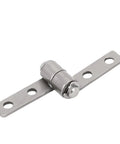 Friction Hinge With 0.1Nm Torque Iron Nickel Plated Silver Tone Positioning Hinge For Small Enclosures And Gadgets 48mm Length