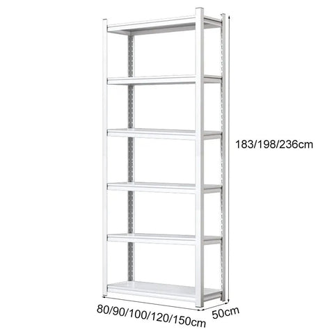 Badass Heavy Duty Adjustable 6 Tier Metal Shelving System Tough Rust Proof Storage Rack Straight Reliable For Clutter Free Garage Shop Kitchen Bathroom Or Patio Organization Setup