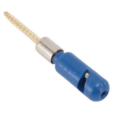Jiawu Electric Drill Wire Stripping Tool Kit For Fast Cable Peeling with blue handle and gold stripping bit for electricians.