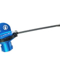 Dodge Ram 2019 To 2025 Green Aluminum Magnetic Diesel Fuel Cap With DEF Cap Magnetic Fuel Tank Cap With Built In Magnet Easy Install And Secure Seal For Diesel Filler blue DEF cap close-up view