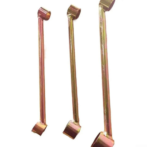 Heavy Duty Manual Pipe Bender Tool For Spring Wire And Water Conduit Bends showing three copper tube bending tools.