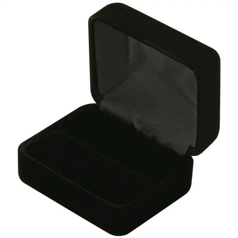 Black velvet jewelry box for Straight Up Real Natural Diamond Wedding Band And Anniversary Ring For Women In Solid 14K Yellow Gold.