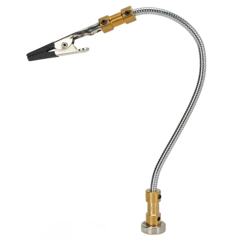 Adjustable Magnetic Soldering Helping Hand Clip With Gooseneck Arm Alloy Steel Fixture For Maintenance And PCB Work Hands Free Precision Holding For Electronics Repair And Craft Projects