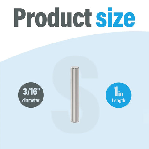 Motor Prop Shear Pins 2262658 Stainless Steel 3 Pack Backup Pins For Trolling Motors MKP 33 MKP 38 size 3/16 inch diameter 1 inch length