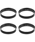 Premium Slick Car Wheel Hub Center Rings 4 Pack Adapts 73.1Mm Outer To 64.1Mm Inner Bore for aftermarket wheel stability.