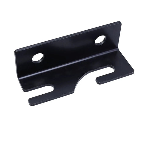 These Dang Tough Iron Bed Rail Connectors Make Assembly A Breeze Four Pack Heavy Duty Steel Brackets for Wooden Frames, 3.94 inches long.